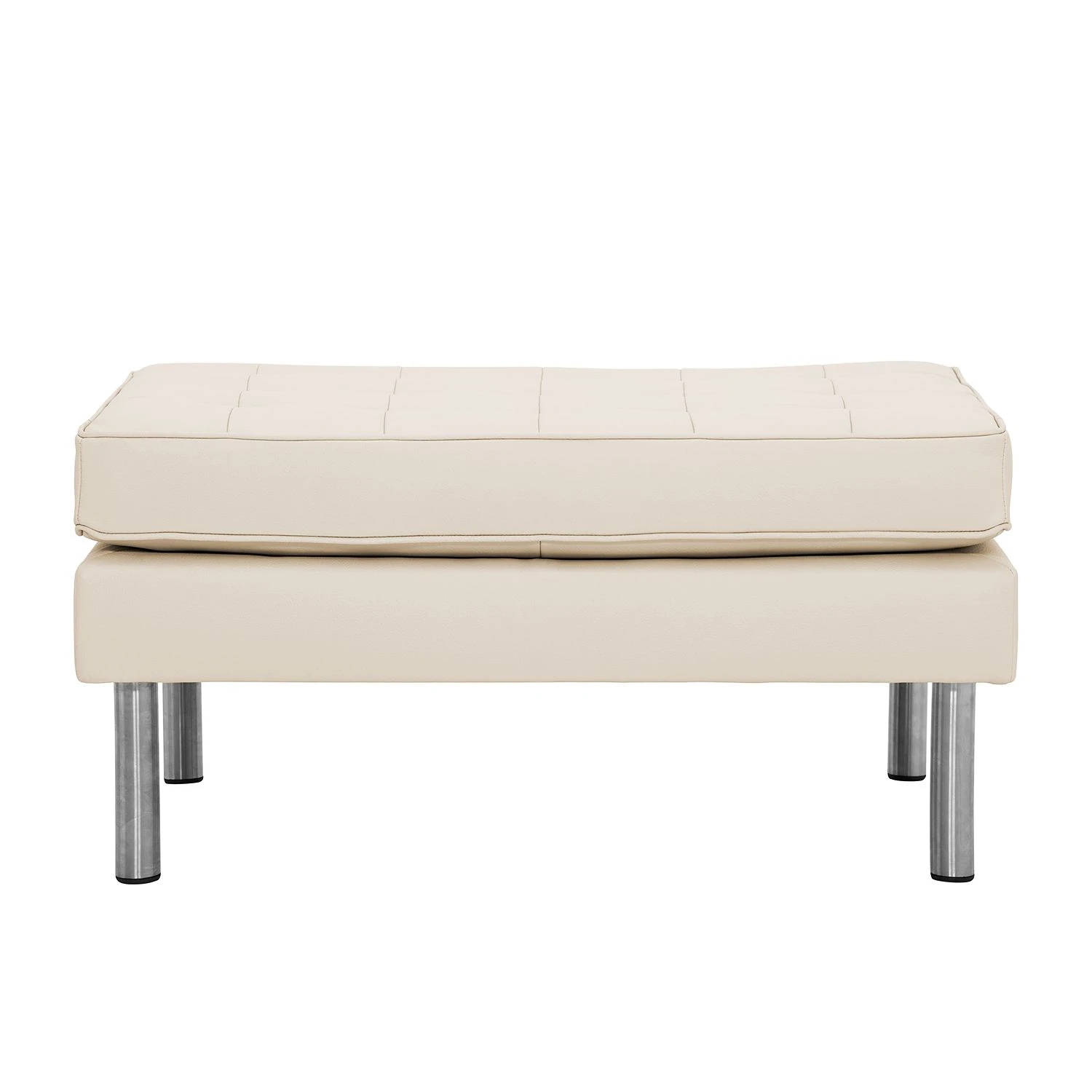 Fredriks Polsterhocker Chelsea Echtleder - Echtleder Gad: Creme - Zylinder 2 Fredriks Polsterhocker Chelsea Echtleder - Echtleder Gad: Creme - Zylinder – Bild 2