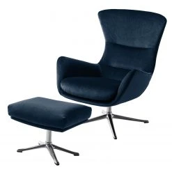 Studio Copenhagen Polsterhocker Hepburn III - Samt - Samt Shyla: Dunkelblau - Chrom glänzend 13 Studio Copenhagen Polsterhocker Hepburn III - Samt - Samt Shyla: Dunkelblau - Chrom glänzend -Wohnzimmermöbel boutique en ligne polsterhocker hepburn ii samt stoff shyla dunkelblau 5020304