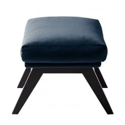 Studio Copenhagen Polsterhocker Hepburn I - Samt - Samt Shyla: Dunkelblau - Schwarz -Wohnzimmermöbel boutique en ligne polsterhocker hepburn samt schwarz stoff shyla dunkelblau 5019176