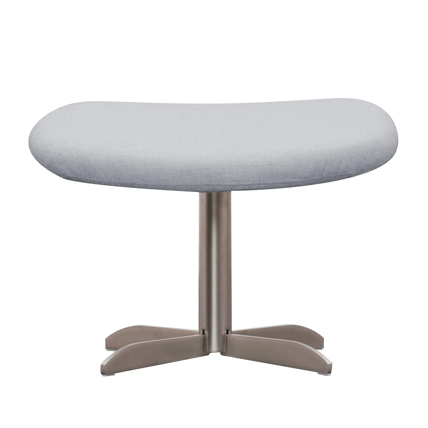 Studio Copenhagen Polsterhocker Houston Webstoff - Webstoff Milan: Hellgrau - Edelstahl 2 Studio Copenhagen Polsterhocker Houston Webstoff - Webstoff Milan: Hellgrau - Edelstahl – Bild 2