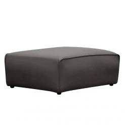 Studio Copenhagen Polsterhocker HUDSON - Echtleder Neka: Grau -Wohnzimmermöbel boutique en ligne polsterhocker hudson echtleder grau 3854468