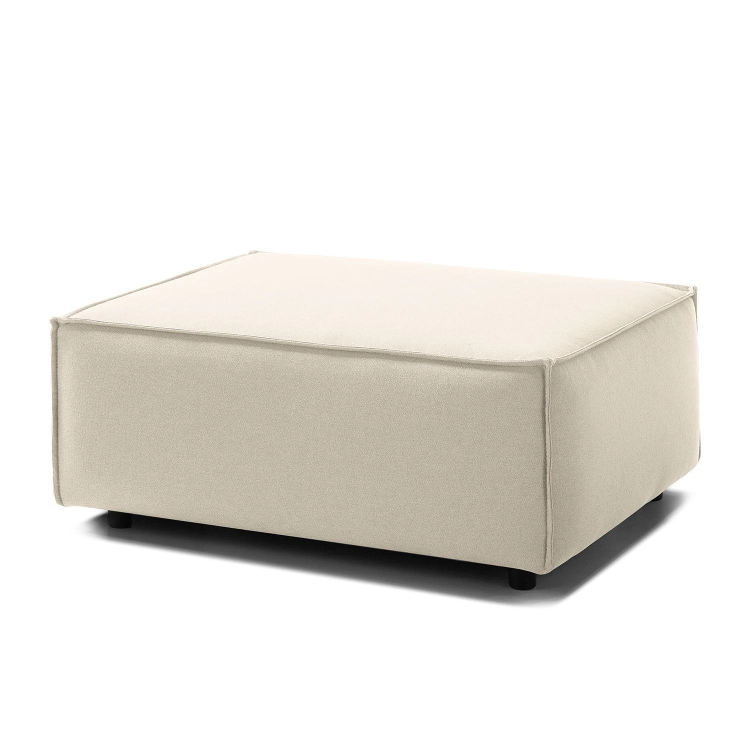 Polsterhocker Kinx Webstoff - Webstoff Osta: Altweiß 1 Polsterhocker Kinx Webstoff - Webstoff Osta: Altweiß