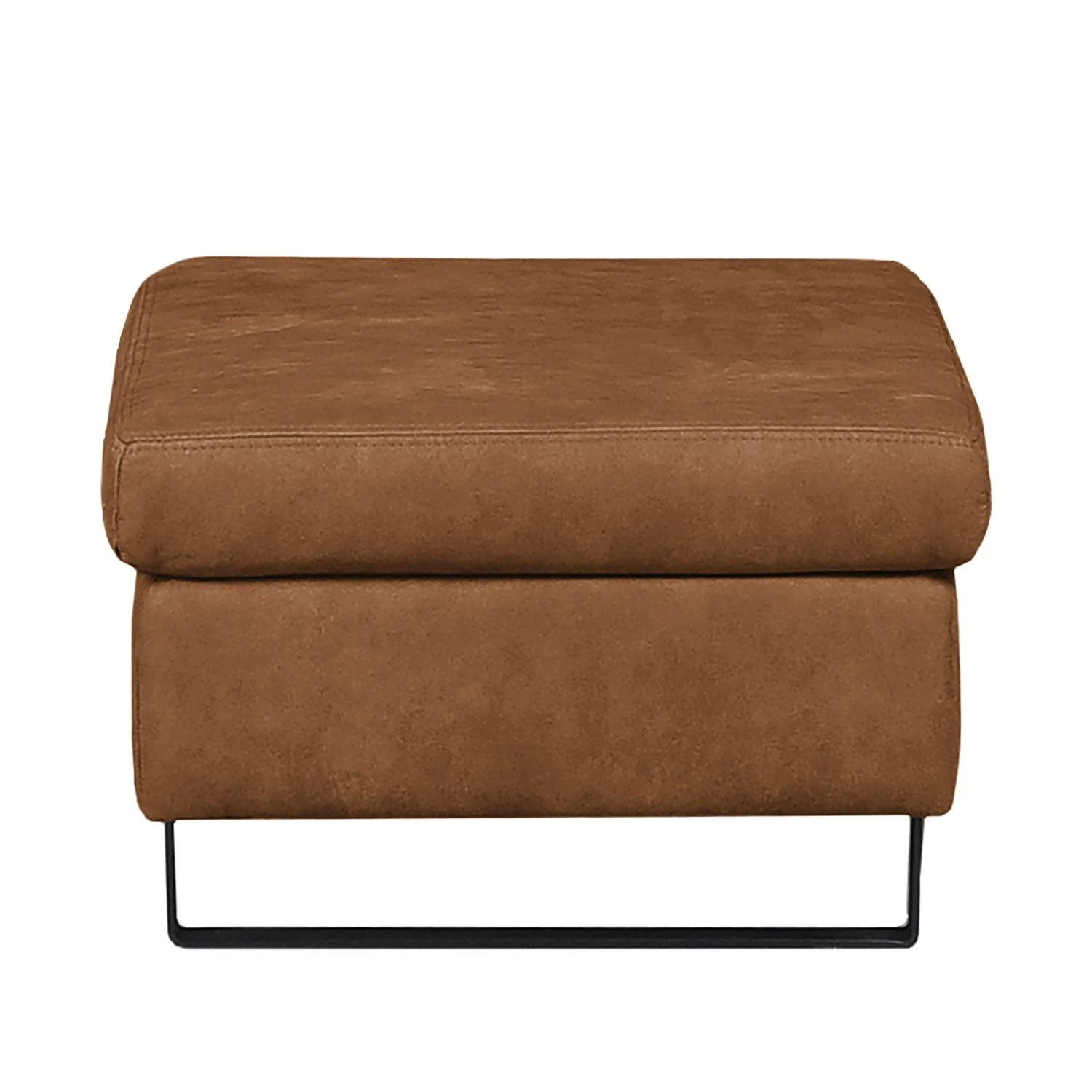 Fredriks Polsterhocker Yovanna Antiklederlook - Cognac 4 Fredriks Polsterhocker Yovanna Antiklederlook - Cognac – Bild 4