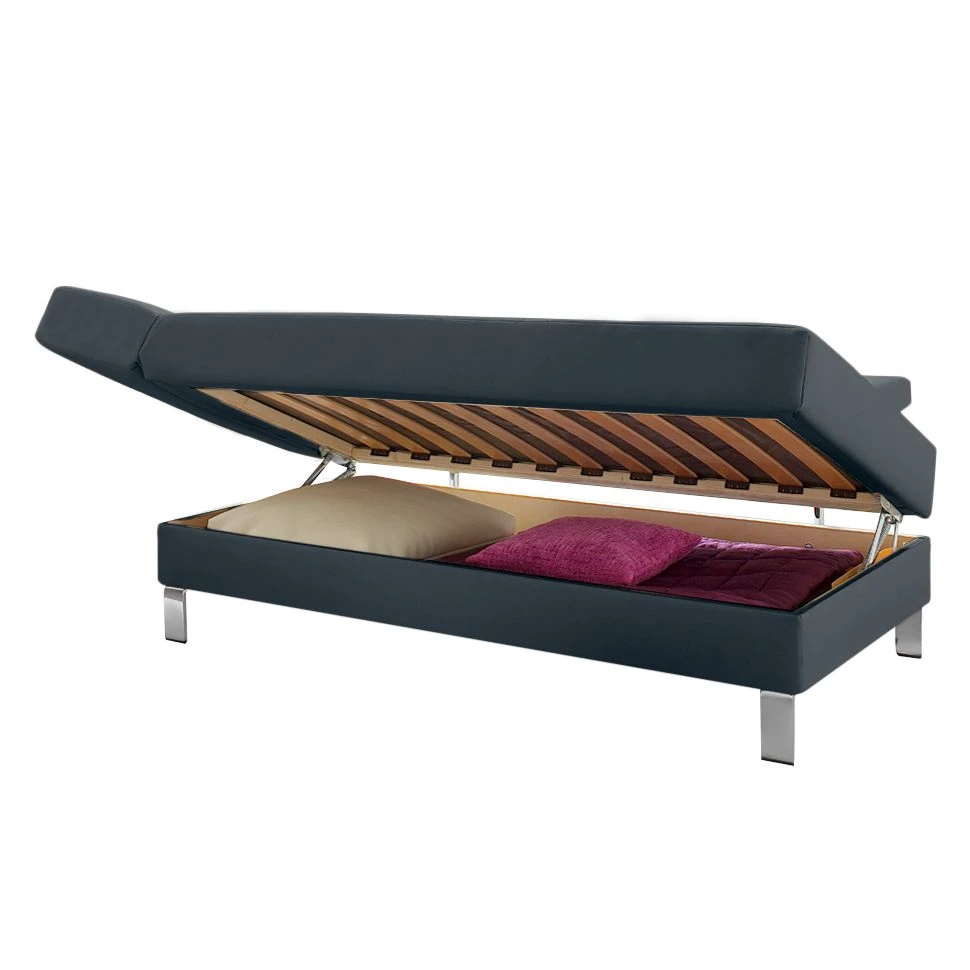 Loftscape Recamiere Athmos (mit Schlaffunktion) - Kunstleder - Dunkelblau - Armlehne davorstehend links 10 Loftscape Recamiere Athmos (mit Schlaffunktion) - Kunstleder - Dunkelblau - Armlehne davorstehend links – Bild 10