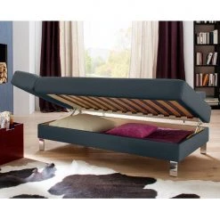 Loftscape Recamiere Athmos (mit Schlaffunktion) - Kunstleder - Dunkelblau - Armlehne davorstehend links 27 Loftscape Recamiere Athmos (mit Schlaffunktion) - Kunstleder - Dunkelblau - Armlehne davorstehend links -Wohnzimmermöbel boutique en ligne recamiere athmos mit schlaffunktion kunstleder armlehne davorstehend links dunkelblau 1720174