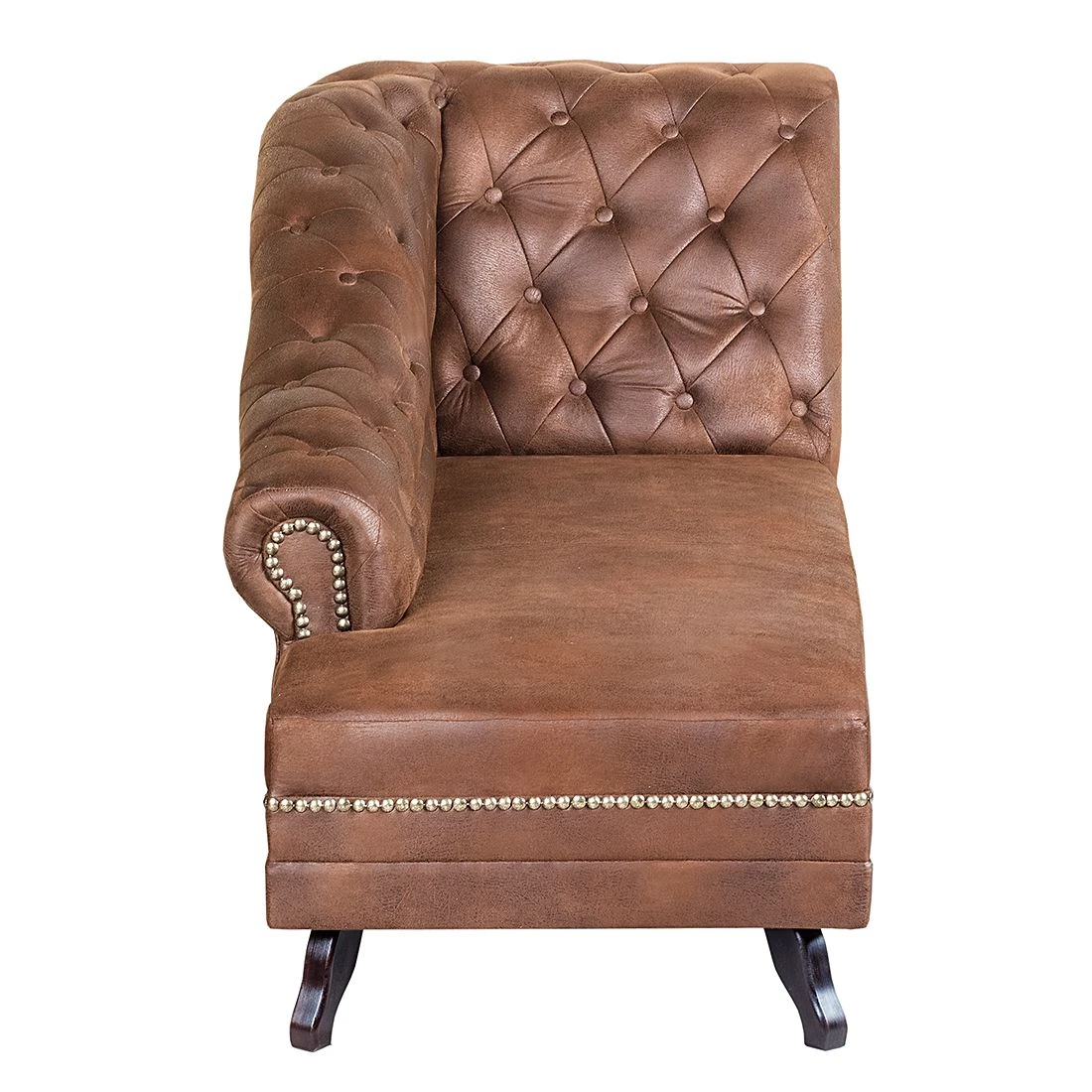 Ars manufacti Recamiere Benavente - Antiklederoptik Braun - Armlehne davorstehend rechts 4 Ars manufacti Recamiere Benavente - Antiklederoptik Braun - Armlehne davorstehend rechts – Bild 4