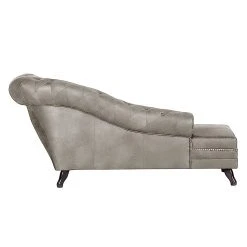 Ars manufacti Recamiere Benavente - Antiklederoptik Silber - Armlehne davorstehend rechts -Wohnzimmermöbel boutique en ligne recamiere benavente antiklederoptik silber armlehne davorstehend rechts 1757658