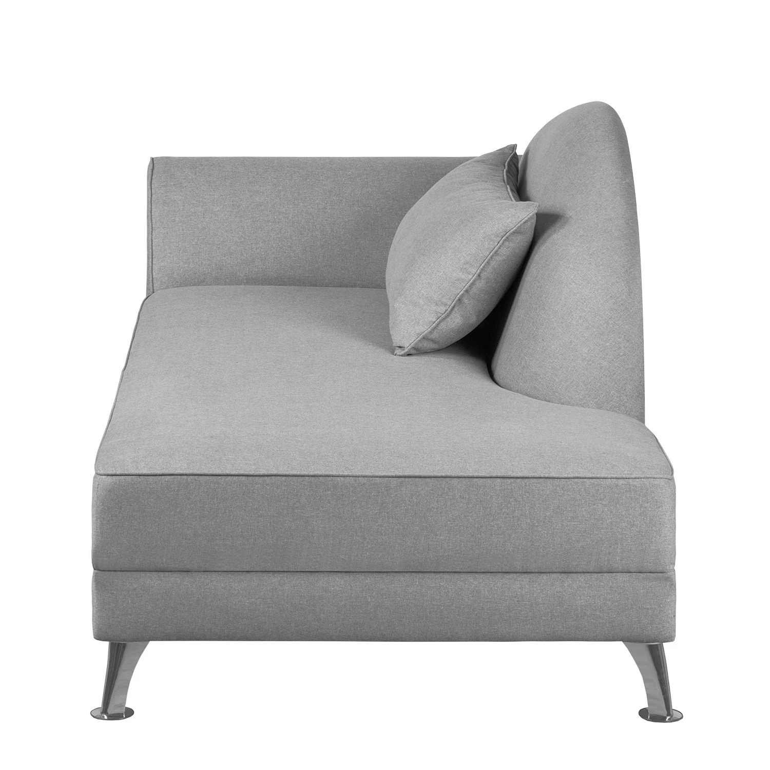 Loftscape Recamiere Kendale II Webstoff - Grau - Armlehne davorstehend links 5 Loftscape Recamiere Kendale II Webstoff - Grau - Armlehne davorstehend links – Bild 5