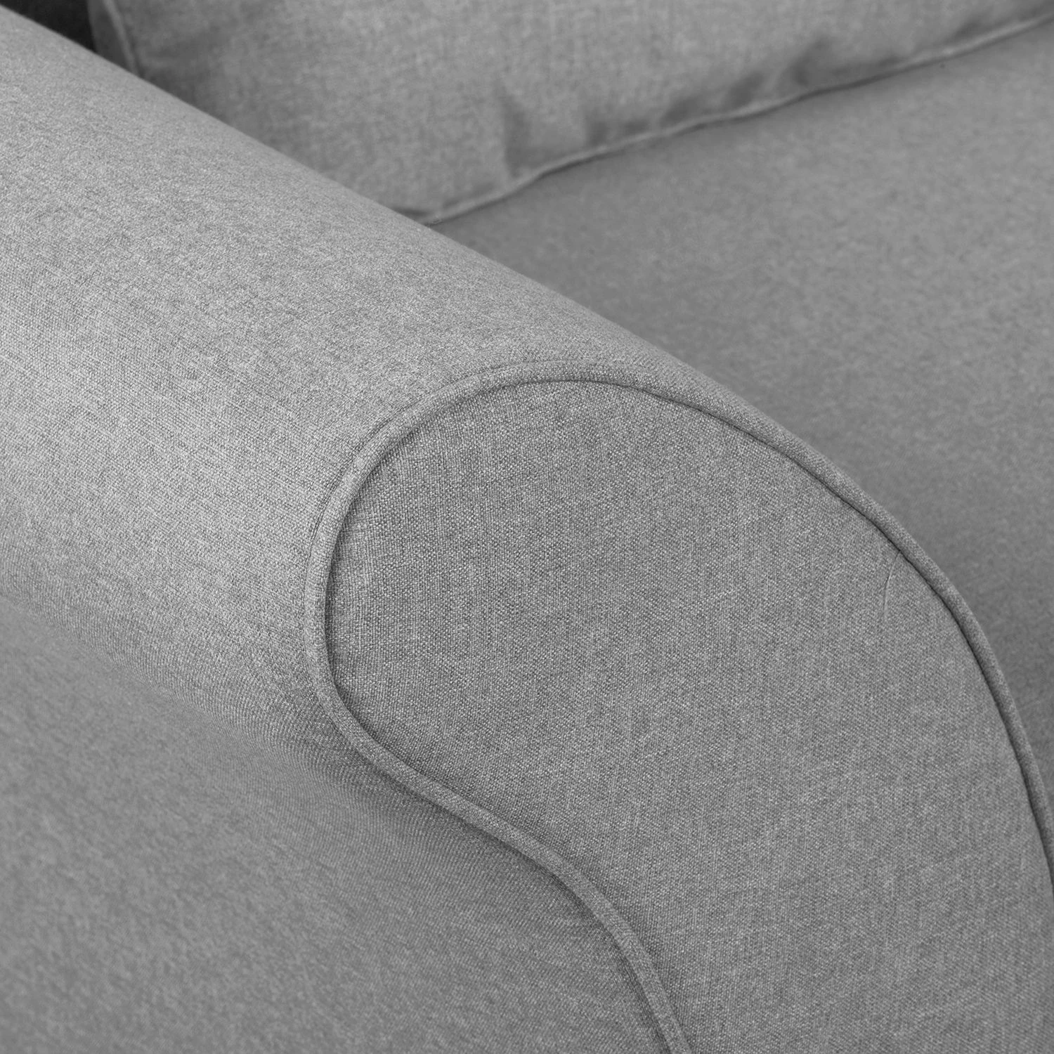 Loftscape Recamiere Kendale II Webstoff - Grau - Armlehne davorstehend links 10 Loftscape Recamiere Kendale II Webstoff - Grau - Armlehne davorstehend links – Bild 10