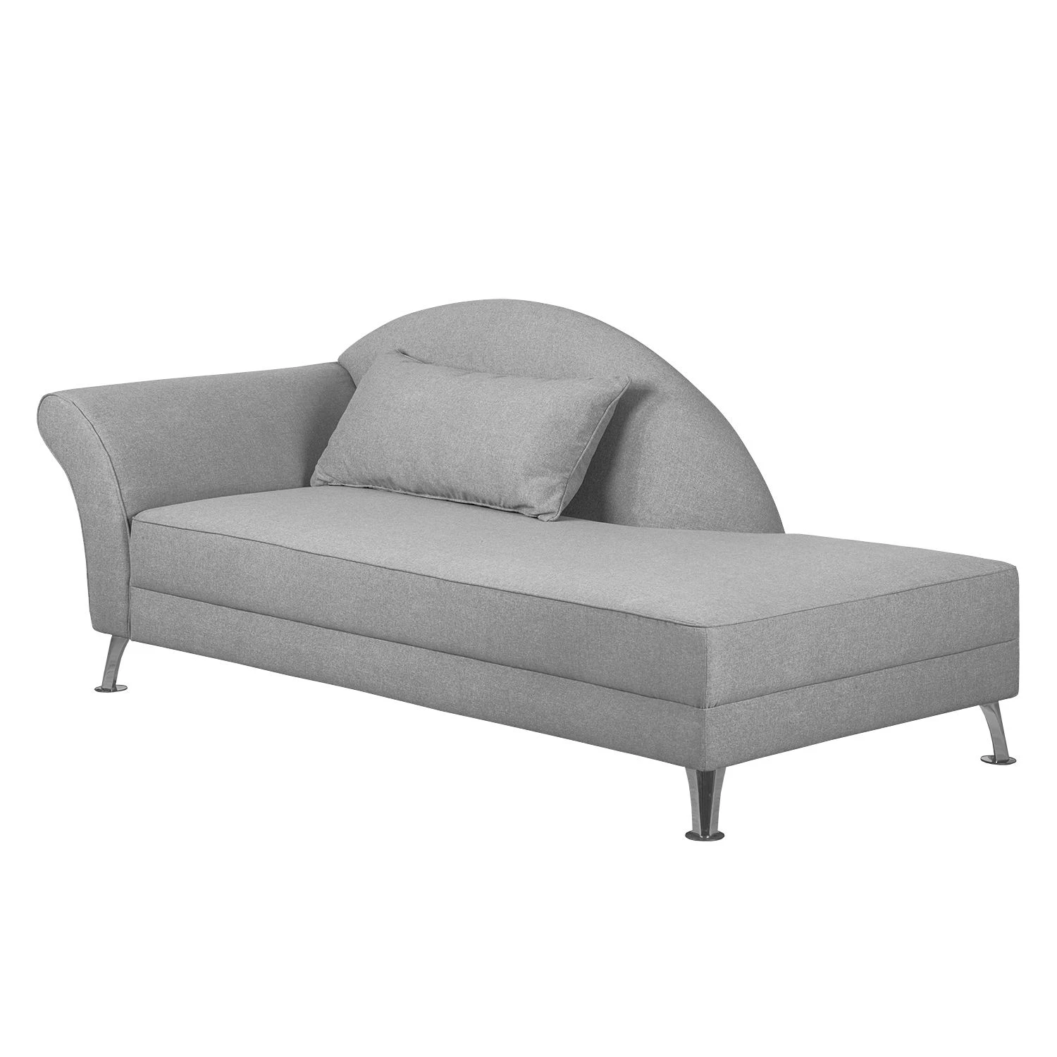 Loftscape Recamiere Kendale II Webstoff - Grau - Armlehne davorstehend links 1 Loftscape Recamiere Kendale II Webstoff - Grau - Armlehne davorstehend links