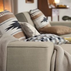 Tom Tailor Recamiere Nordic Chic Webstoff - Stoff TUS: 1 ecru - Armlehne davorstehend links -Wohnzimmermöbel boutique en ligne recamiere lanipa webstoff armlehne davorstehend rechts kaschmir 4217564