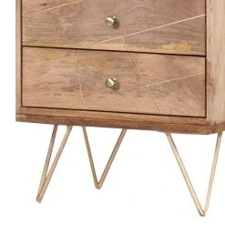 Ars manufacti Regal Argallo - Mango massiv / Metall - Mango / Gold -Wohnzimmermöbel boutique en ligne regal argallo mango massiv metall mango gold 4419556