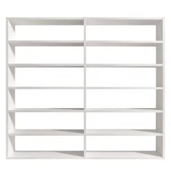 Loftscape Bücherregal Empire - Cremeweiß - Höhe: 221 cm - Breite: 241 cm -Wohnzimmermöbel boutique en ligne regal concept xv weiss 3495501