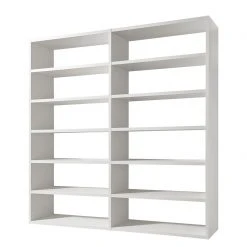 Loftscape Bücherregal Empire - Cremeweiß - Höhe: 221 cm - Breite: 241 cm