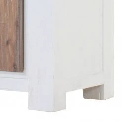 Maison Belfort Regal Doral - Akazie teilmassiv - Weiß / Braun -Wohnzimmermöbel boutique en ligne regal doral akazie teilmassiv weiss braun 1962158