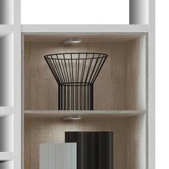 Fredriks Regal Emporior II - Weiß / Eiche Sonoma Dekor - Mit Beleuchtung 5 Fredriks Regal Emporior II - Weiß / Eiche Sonoma Dekor - Mit Beleuchtung -Wohnzimmermöbel boutique en ligne regal emporior ii weiss sonoma eiche dekor 289562