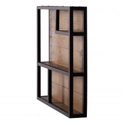 Ars manufacti Wandregal Grasby - Altholz Pinie / Metall - Pinie Dunkel / Schwarz -Wohnzimmermöbel boutique en ligne regal grasby altholz pinie metall pinie dunkel schwarz 4884816