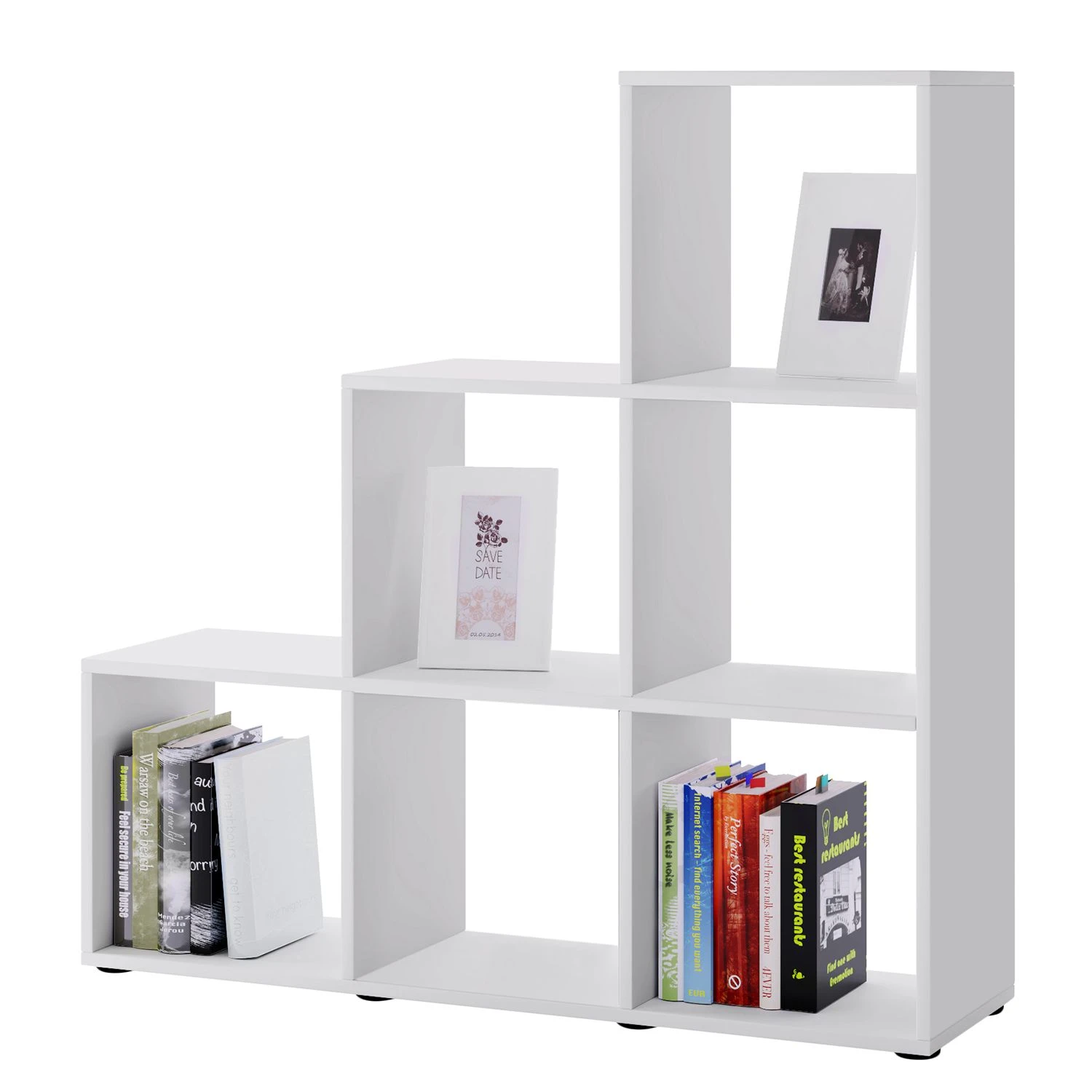 VCM Stufenregal Nitas - Weiß 1 VCM Stufenregal Nitas - Weiß