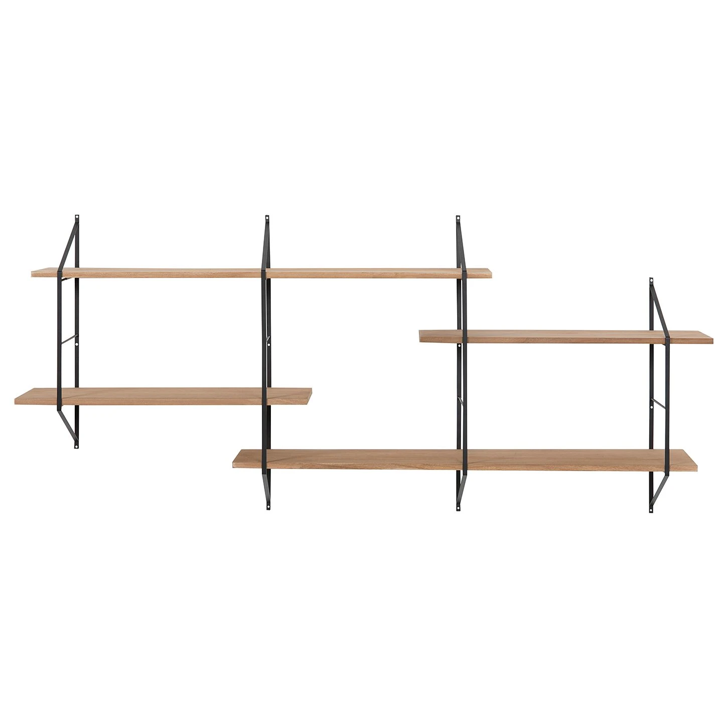 Mørteens Regal Oxbow I - Paulownia massiv / Metall - Paulownia / Schwarz 3 Mørteens Regal Oxbow I - Paulownia massiv / Metall - Paulownia / Schwarz – Bild 3
