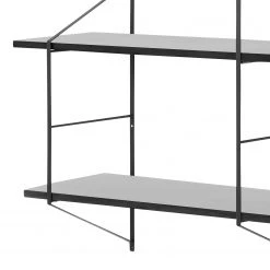 Mørteens Regal Oxbow I - Paulownia massiv / Metall - Paulownia Schwarz -Wohnzimmermöbel boutique en ligne regal oxbow i paulownia massiv schwarz 4562328