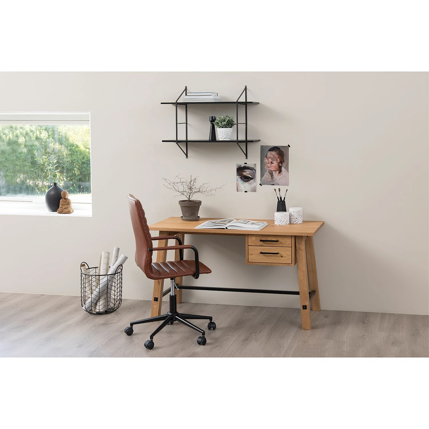 Mørteens Regal Oxbow II - Paulownia massiv / Metall - Paulownia Schwarz 2 Mørteens Regal Oxbow II - Paulownia massiv / Metall - Paulownia Schwarz – Bild 2