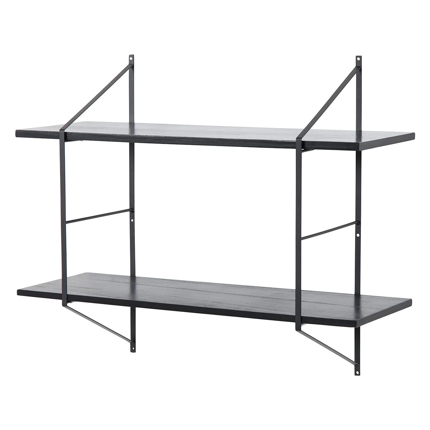 Mørteens Regal Oxbow II - Paulownia massiv / Metall - Paulownia Schwarz 1 Mørteens Regal Oxbow II - Paulownia massiv / Metall - Paulownia Schwarz