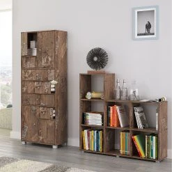 Schildmeyer Regal Teodora - Eiche Panama Dekor -Wohnzimmermöbel boutique en ligne regal teodora eiche panama dekor 1126186