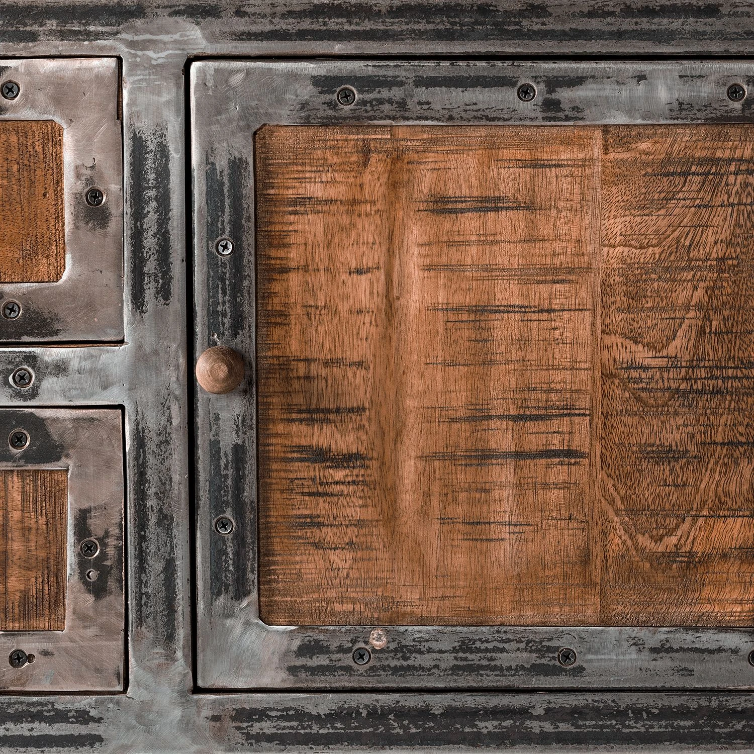 Ars manufacti Regal Wharton II - Akazie teilmassiv / Stahl 10 Ars manufacti Regal Wharton II - Akazie teilmassiv / Stahl – Bild 10