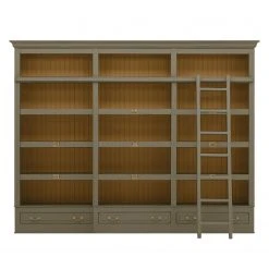 Maison Belfort Regalwand Azjana - Granit / Pinie Honig - Ohne Leiter