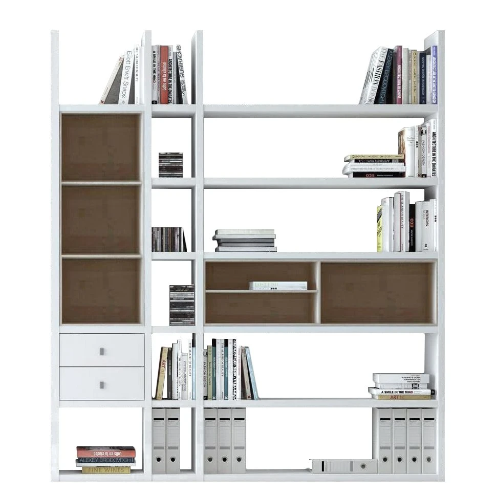 Loftscape Regalwand Emporior III.B - Weiß / Eiche Sonoma Dekor - Ohne Beleuchtung 1 Loftscape Regalwand Emporior III.B - Weiß / Eiche Sonoma Dekor - Ohne Beleuchtung