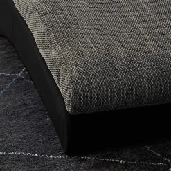 Re:concept Relaxliege Carson - Kunstleder Schwarz/Strukturstoff Hellgrau -Wohnzimmermöbel boutique en ligne relaxliege carson kunstleder schwarz strukturstoff hellgrau 4905192