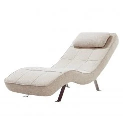 Fredriks Relaxliege Long Island Webstoff - Stoff Parsa: Beige-Grau
