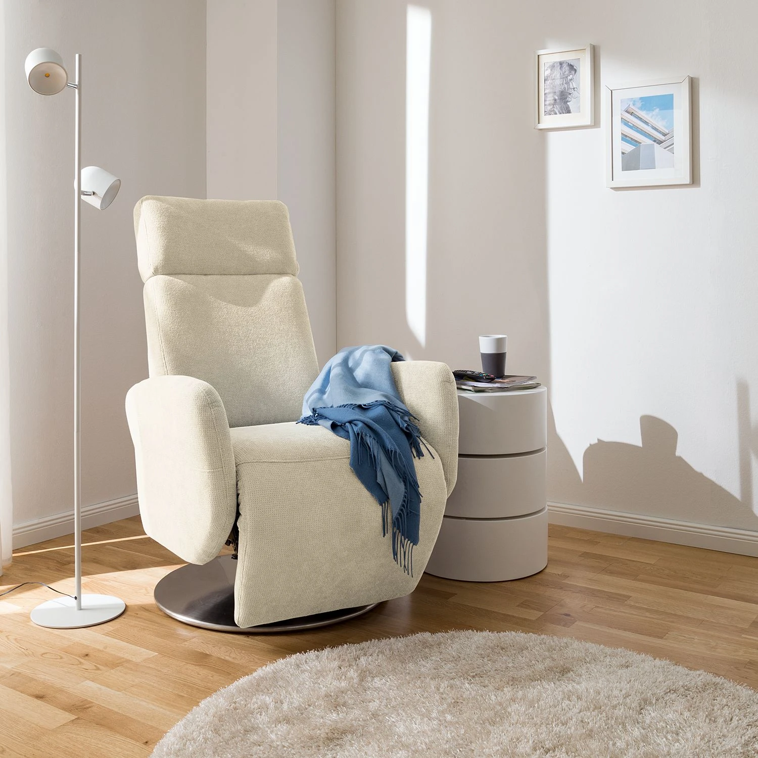 Fredriks Relaxsessel Biar - Hellbeige 3 Fredriks Relaxsessel Biar - Hellbeige – Bild 3