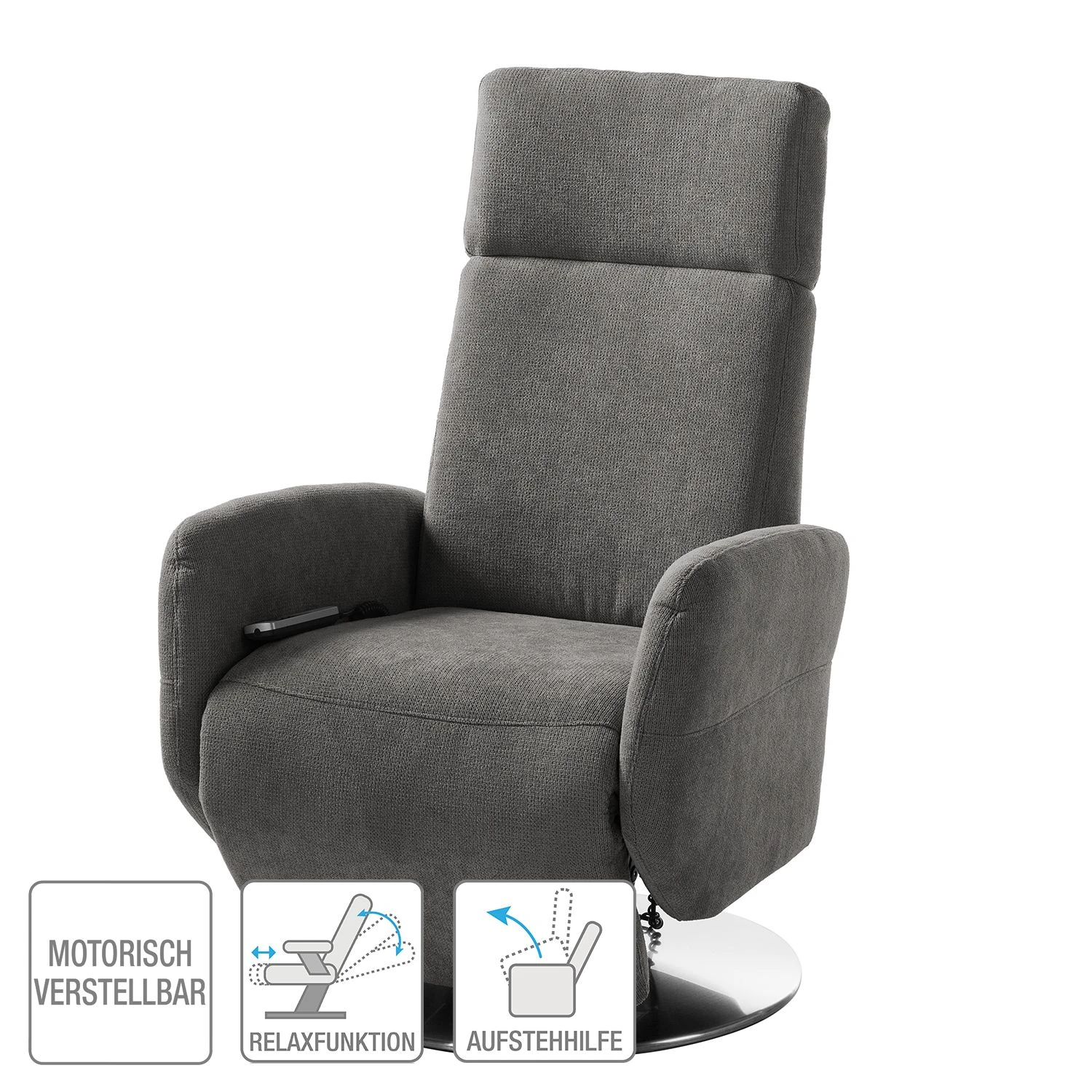 Fredriks Relaxsessel Biar - Strukturstoff 2 Fredriks Relaxsessel Biar - Strukturstoff – Bild 2