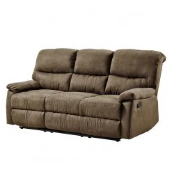 Modoform Relaxsofa Donnes (3-Sitzer) - Microfaser - Hellbraun
