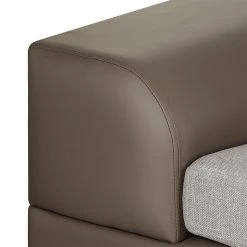 Roomscape Ecksofa Tosya - Kunstleder Taupe/Strukturstoff Grau - Ottomane davorstehend rechts -Wohnzimmermöbel boutique en ligne ropez diva ecke 2014 04 10 1 389213