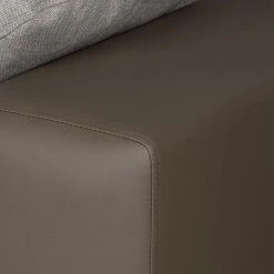 Roomscape Ecksofa Tosya - Kunstleder Taupe/Strukturstoff Grau - Ottomane davorstehend links -Wohnzimmermöbel boutique en ligne ropez diva ecke 2014 04 10 2 389159