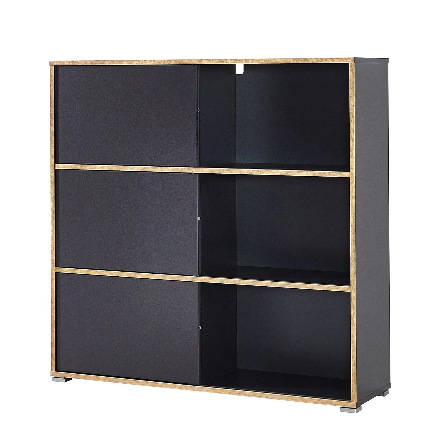 Germania Schiebetürenregal Mingle II - Anthrazit/Eiche Sonoma Dekor 3 Germania Schiebetürenregal Mingle II - Anthrazit/Eiche Sonoma Dekor – Bild 3