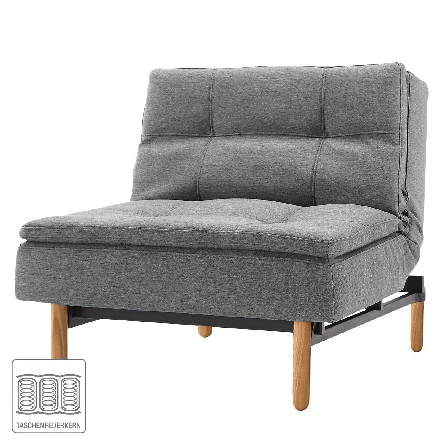 Innovation Möbel Sessel Dublexo I Webstoff - Stoff Twist: Charcoal 2 Innovation Möbel Sessel Dublexo I Webstoff - Stoff Twist: Charcoal – Bild 2