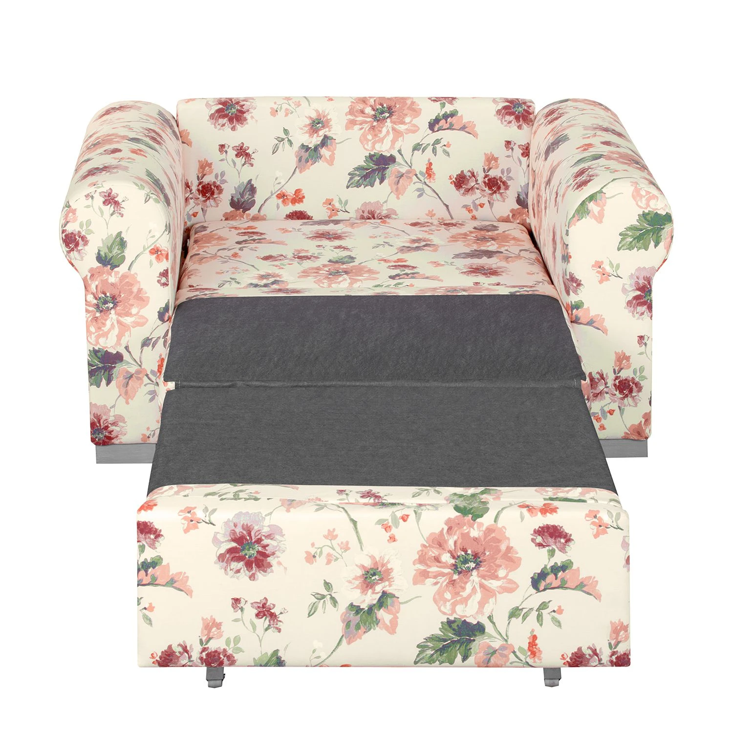 Mooved Schlafsessel Latina VIII - Flachgewebe geblümt - Beige / Rot 8 Mooved Schlafsessel Latina VIII - Flachgewebe geblümt - Beige / Rot – Bild 8