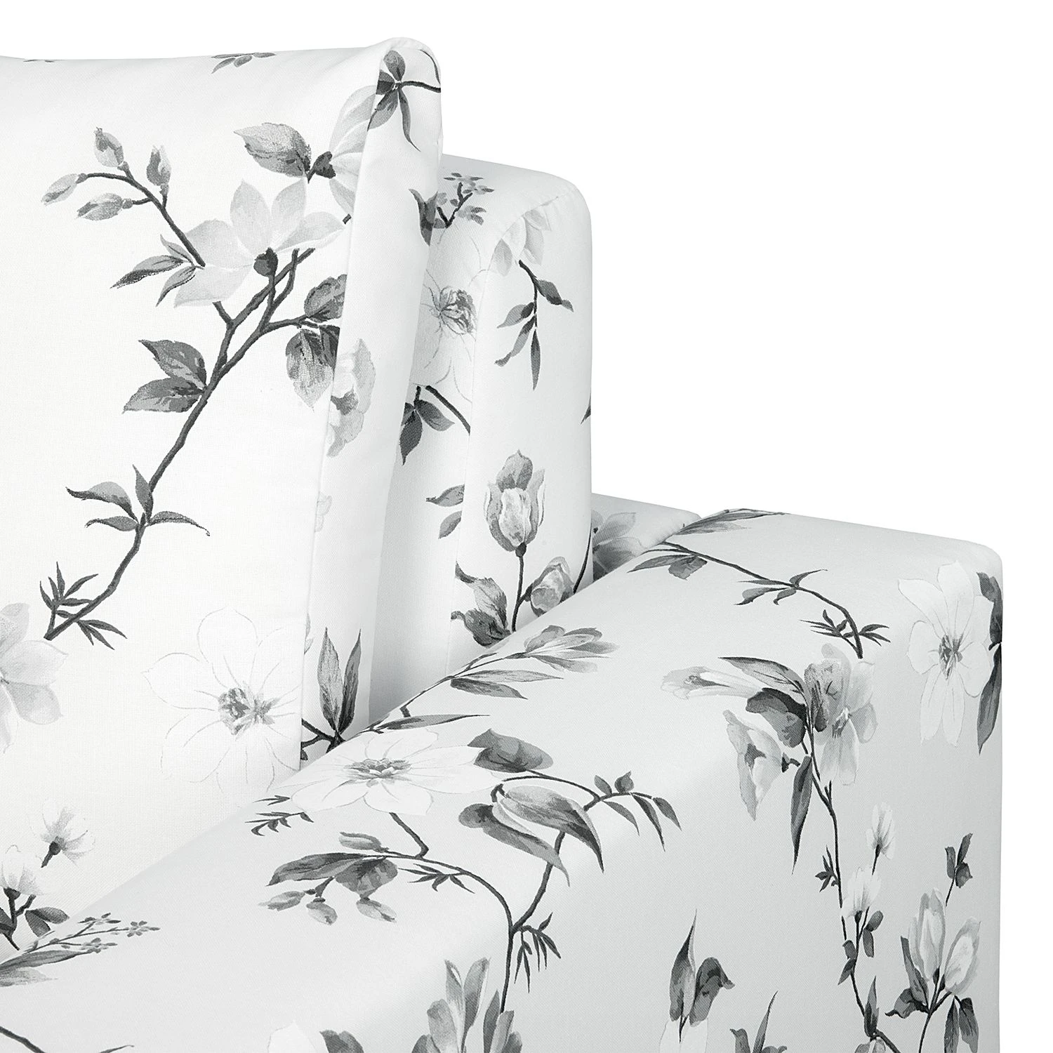 Mooved Schlafsessel Latina VII Flachgewebe - geblümt - Weiß / Grau 12 Mooved Schlafsessel Latina VII Flachgewebe - geblümt - Weiß / Grau – Bild 12