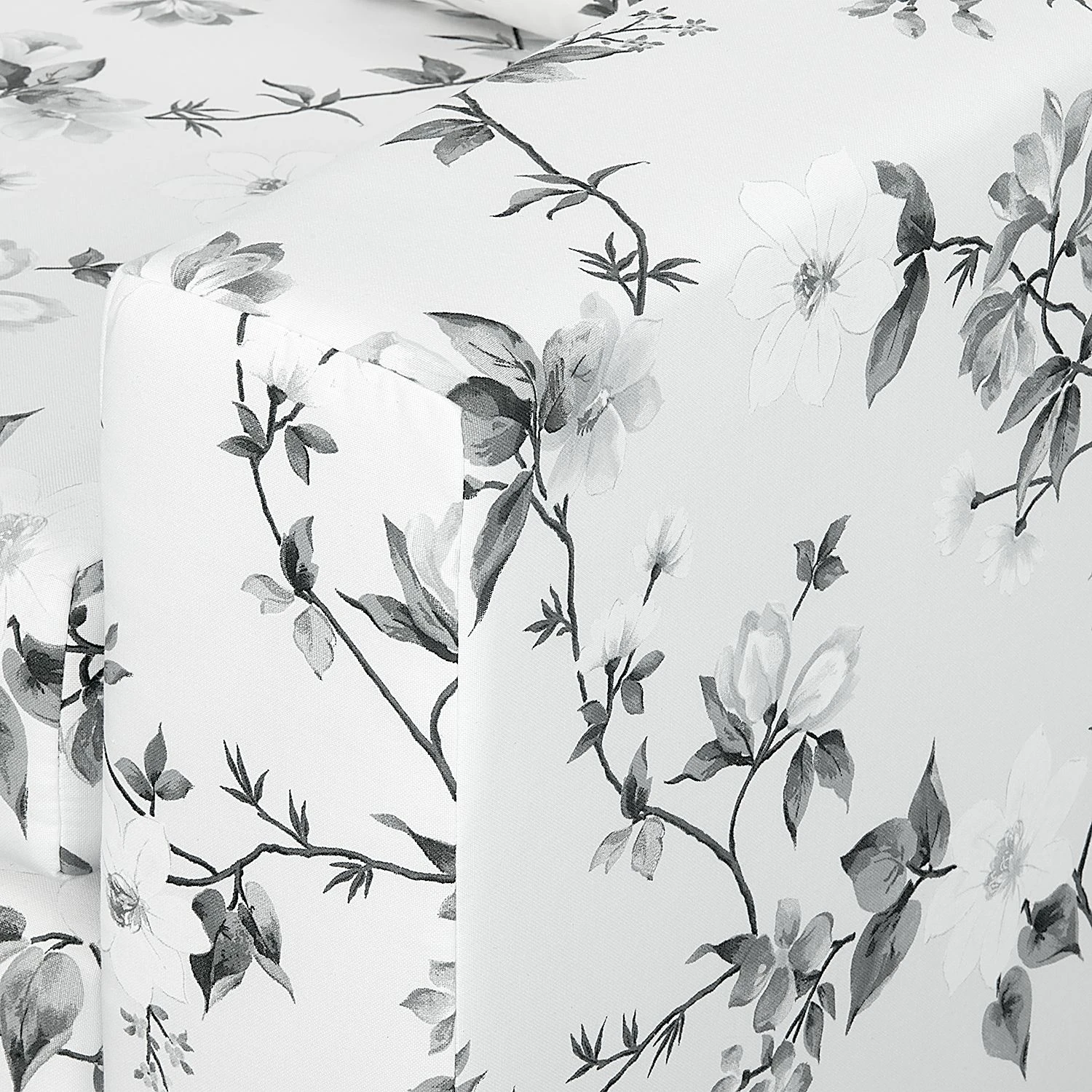 Mooved Schlafsessel Latina VII Flachgewebe - geblümt - Weiß / Grau 13 Mooved Schlafsessel Latina VII Flachgewebe - geblümt - Weiß / Grau – Bild 13