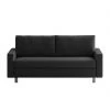 Chillout by Franz Fertig Schlafsofa Aura Webstoff - Anthrazit - Breite: 156 cm