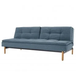 Innovation Möbel Schlafsofa Dublexo I Webstoff - Stoff Soft: Indigo