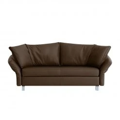 Chillout by Franz Fertig Schlafsofa Florenz Echtleder - Espresso - Breite: 200 cm