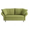 Chillout by Franz Fertig Schlafsofa Florenz Webstoff - Grün - Breite: 176 cm