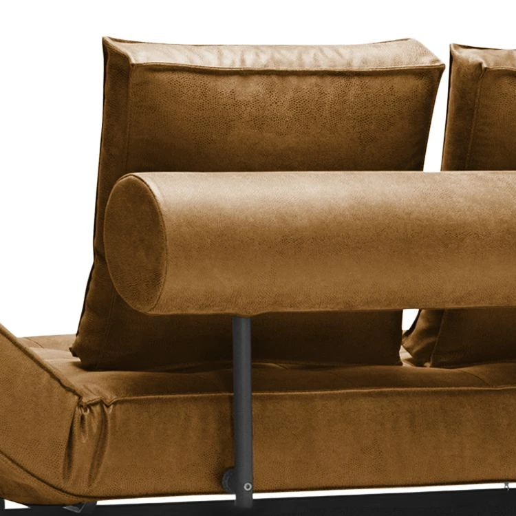 Innovation Möbel Schlafsofa Ghia Laser Legs Webstoff - Echtleder Look: 551 Brown Fanual 7 Innovation Möbel Schlafsofa Ghia Laser Legs Webstoff - Echtleder Look: 551 Brown Fanual – Bild 7