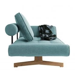 Innovation Möbel Schlafsofa Ghia - Stoff Mixed Dance: Light Blue -Wohnzimmermöbel boutique en ligne schlafsofa ghia webstoff schiefer 4316540