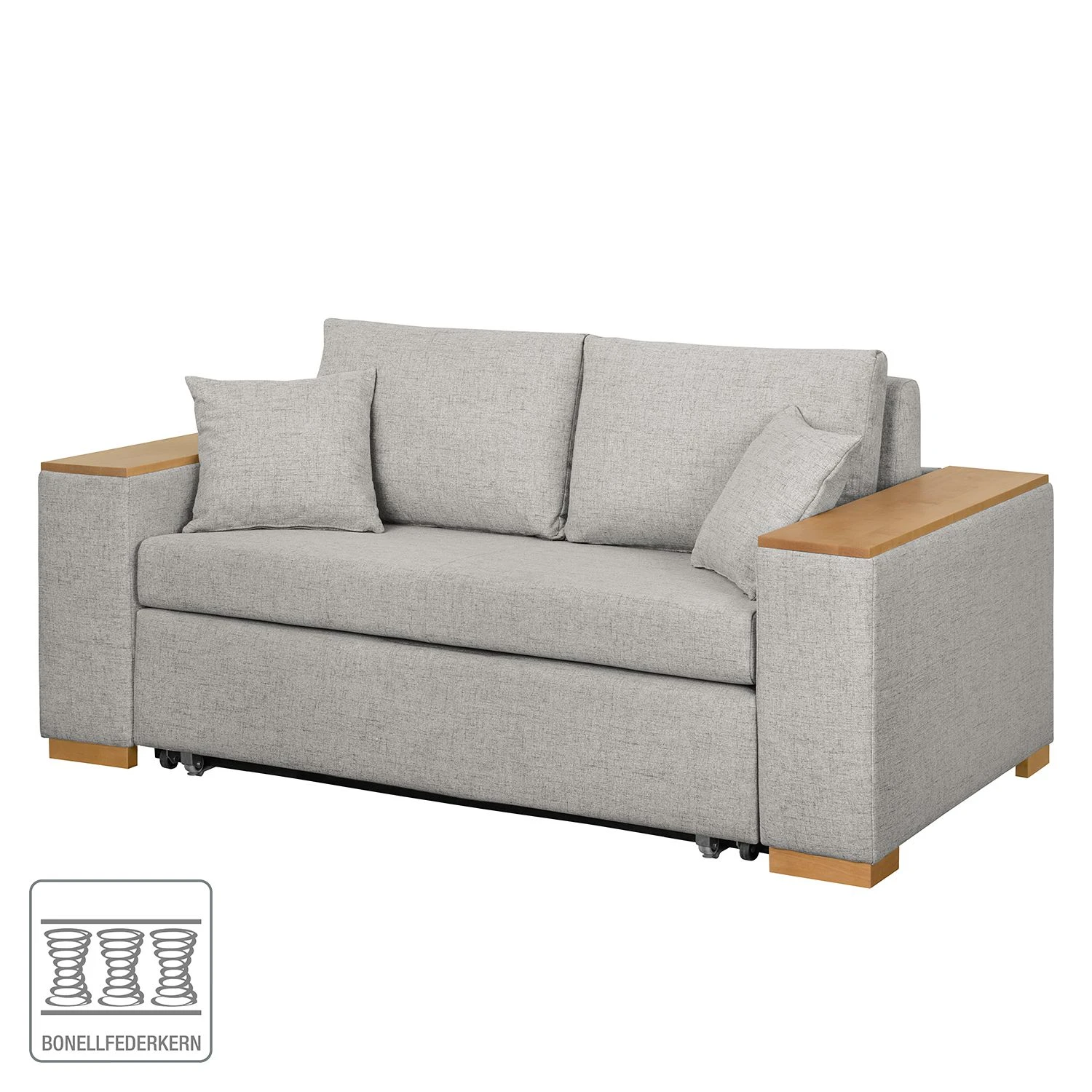 Mooved Schlafsofa Latina I Webstoff - Granit - Breite: 170 cm 2 Mooved Schlafsofa Latina I Webstoff - Granit - Breite: 170 cm – Bild 2