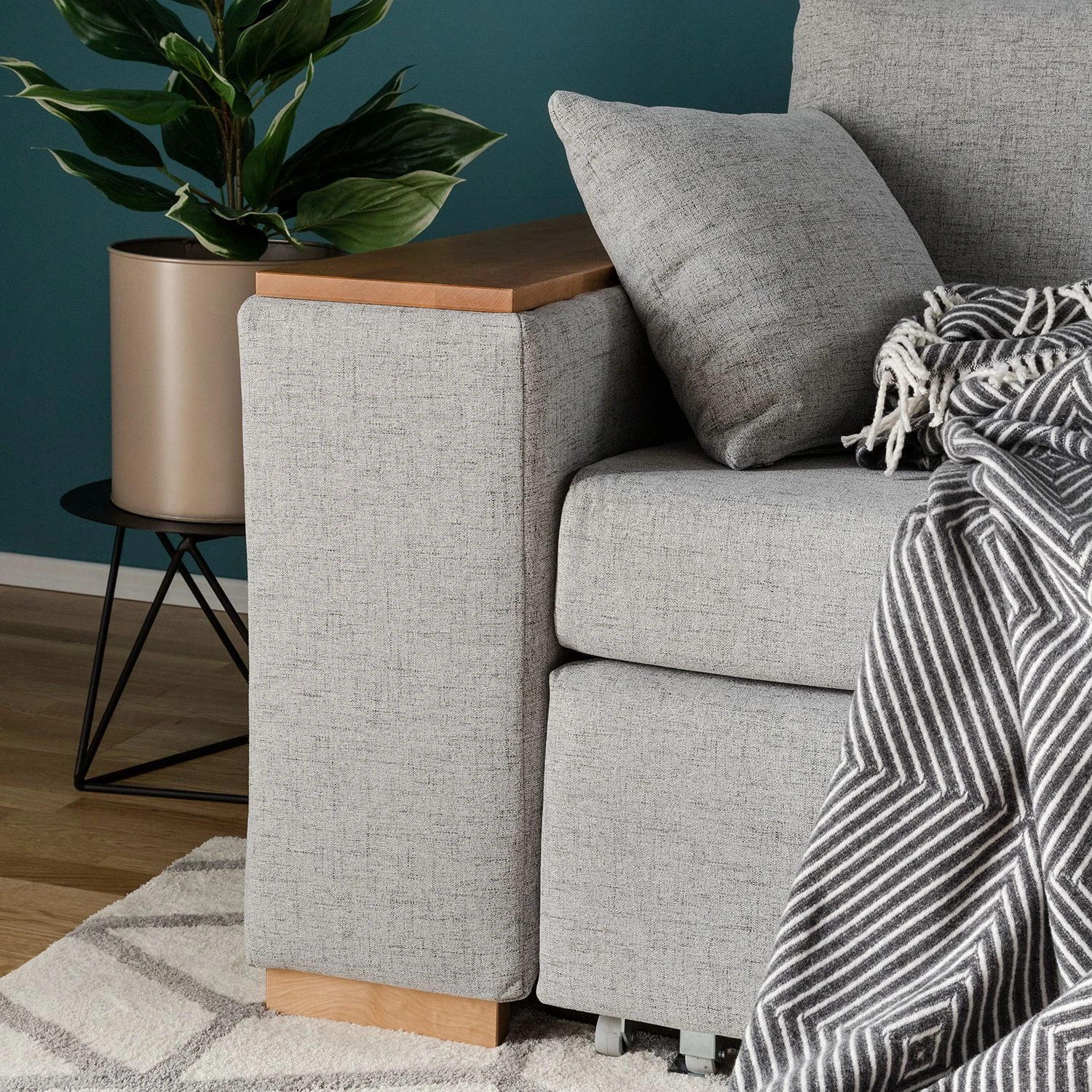 Mooved Schlafsofa Latina I Webstoff - Granit - Breite: 170 cm 16 Mooved Schlafsofa Latina I Webstoff - Granit - Breite: 170 cm – Bild 16